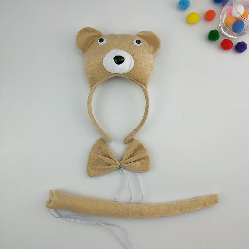 Cute Animal Bear Headband Hairbands Cosplay Hair Party Favor For Kids and Adult  Costume Halloween  Wedding Festival