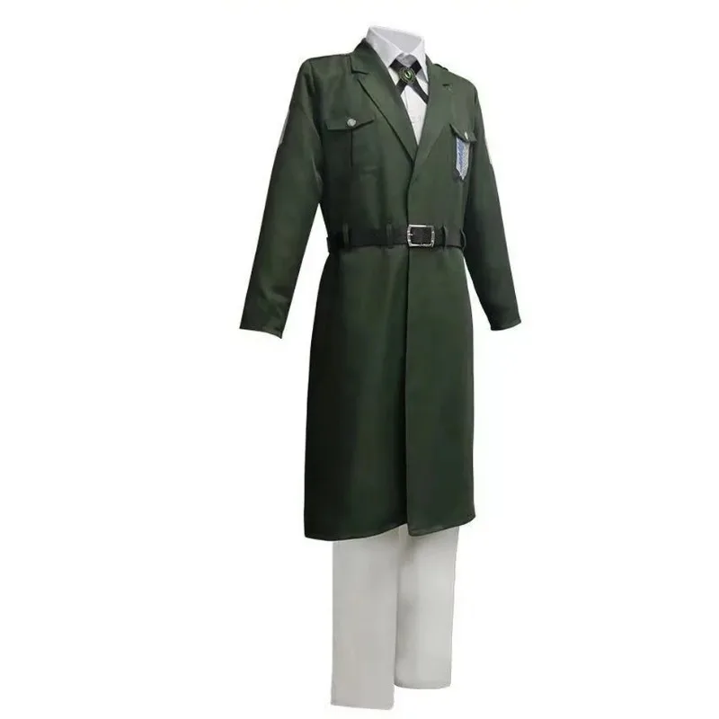 abc123進撃の巨人コスプレ偵察兵団エレン・イェーガーコスチュームアルミン・アルレルトネイビーグリーントレンチフルセットユニフォームhalx-3f'6h7-j