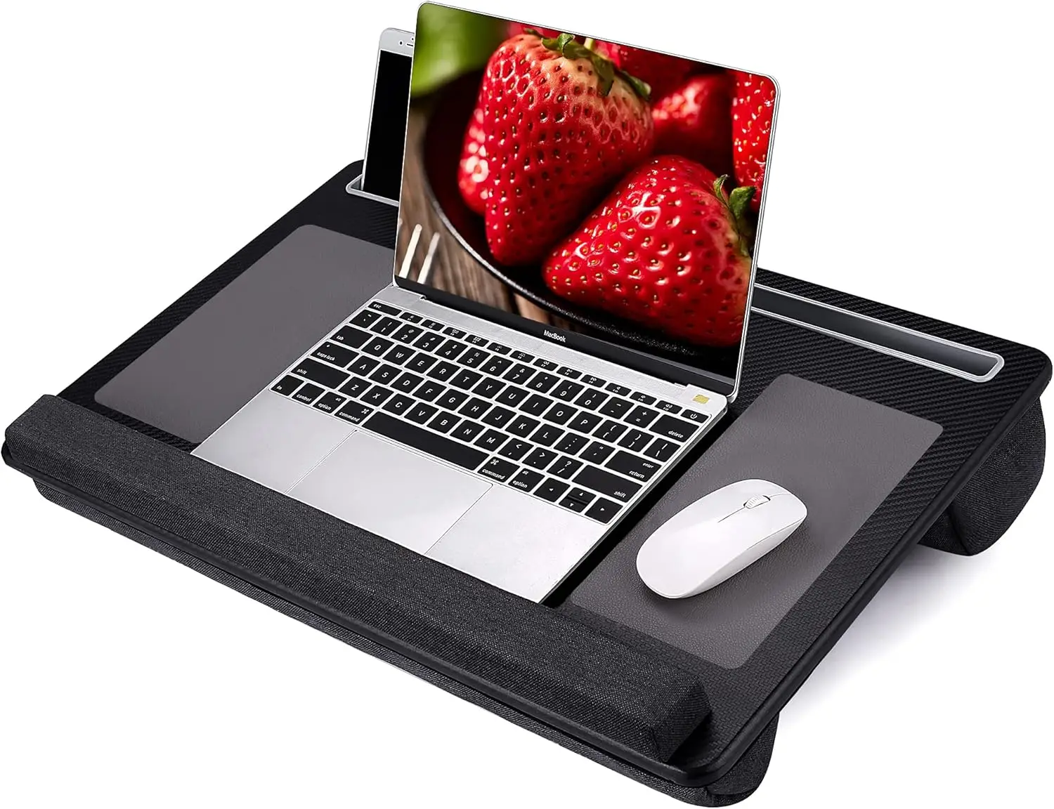 

Large Portable Lap Desk with Mouse Pad & Wrist Rest for Laptops Up to 17-inch, Ideal for Sofa or Bed Use