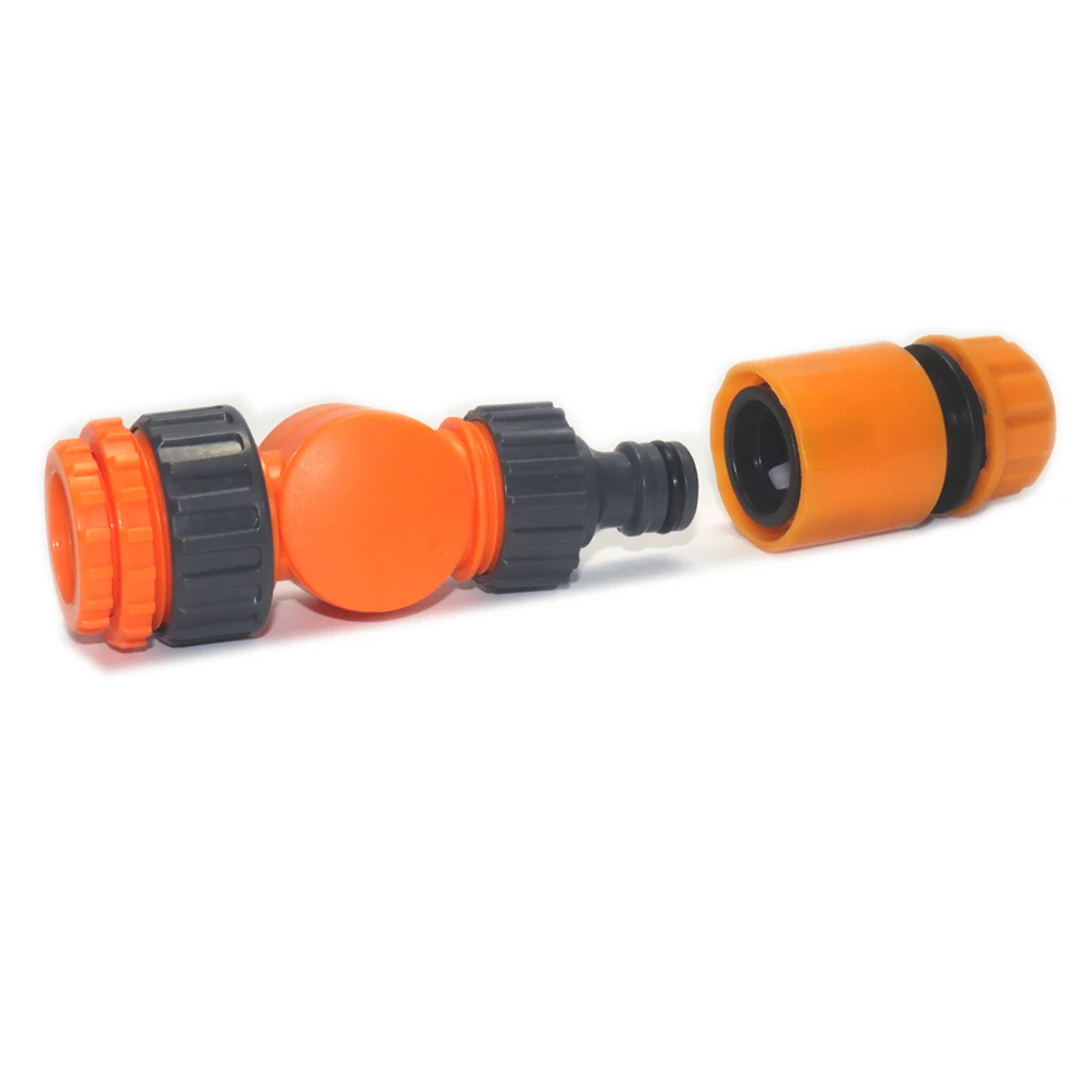 Hose connector faucet adapter 1/2 inch hose reel cart plastic snap lock quick connect for watering garden flowers