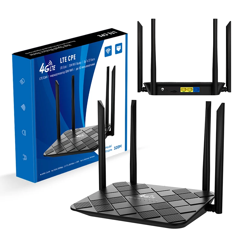 DNXT High Speed Internet Router Wi-fi Universal 4g Lte Wifi Router with Sim Card Slot Lte Wifi Router Wif6 Routers Cpe 4g Modem