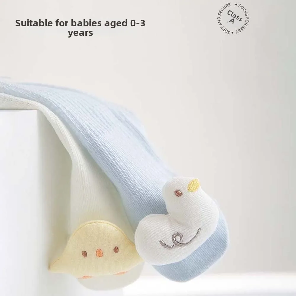 1 Pairs Cartoon Animal Infant Anti-mosquito Socks Breathable Soft Baby Mesh Socks Class a Ultra-thin Newborn Over-the-knee Socks