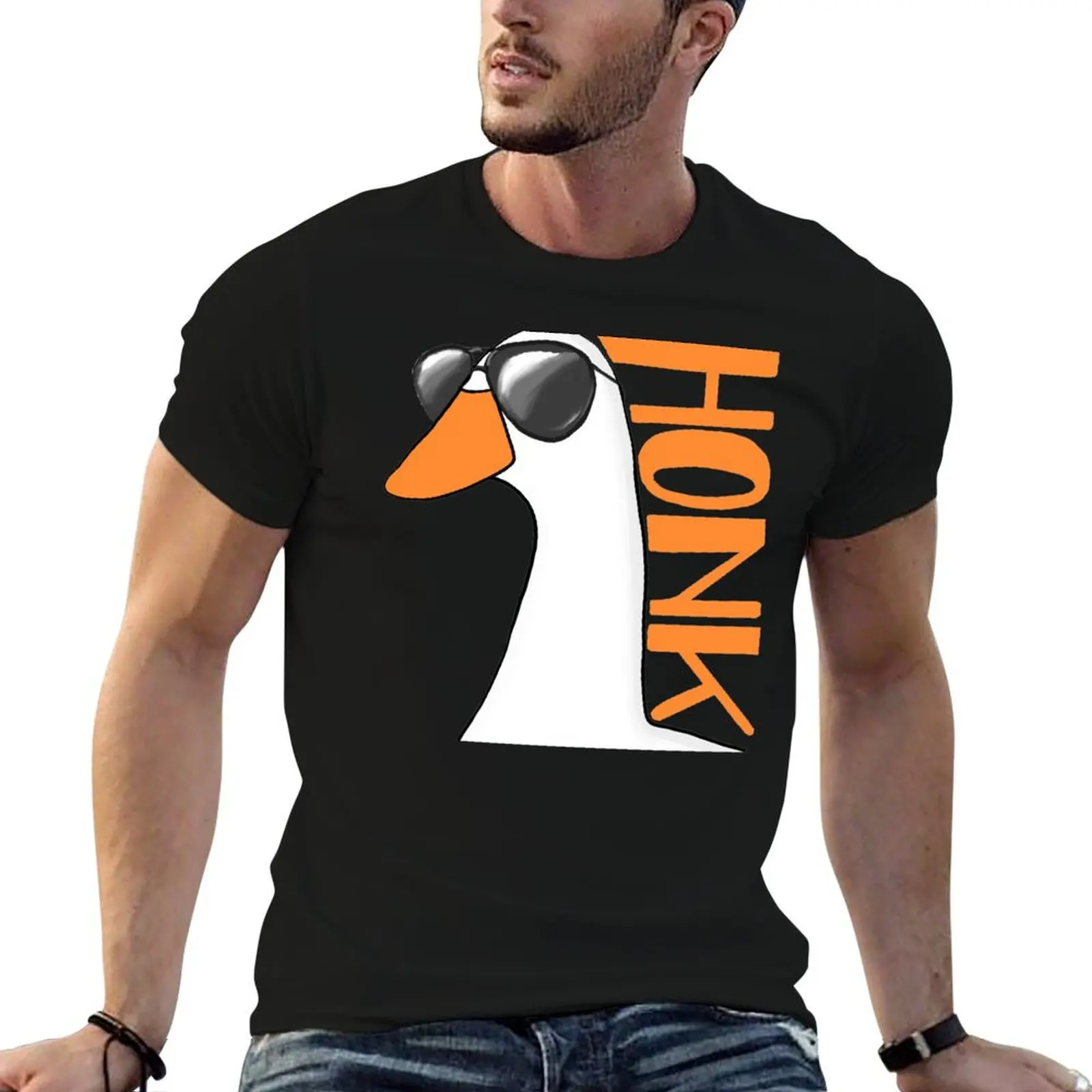 Honk honk mofos T-Shirt man t shirt cute tops plus sizes graphic shirts Short sleeve tee men