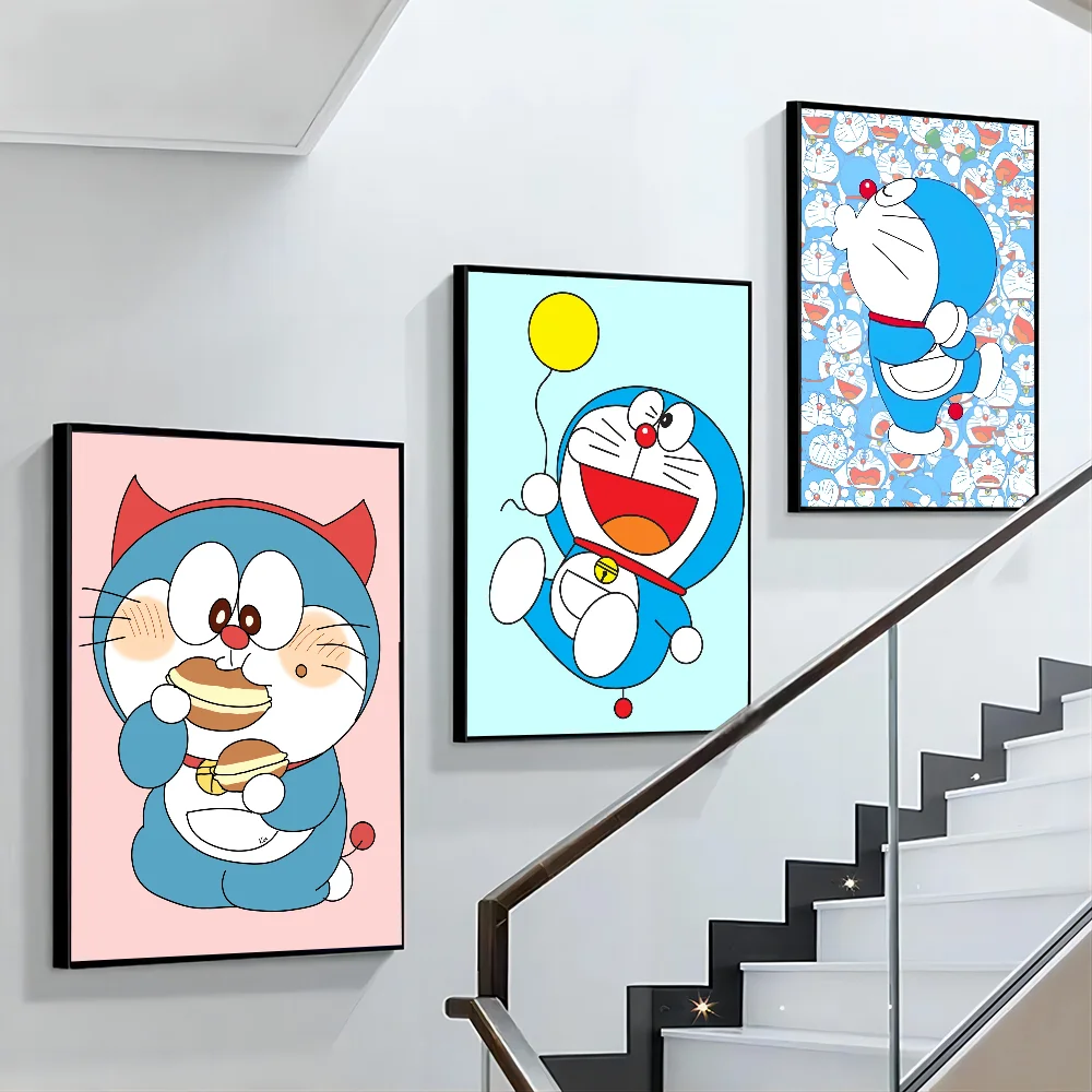 Cartoon Anime D-Doraemon Poster Paper Print Home Living Room Bedroom Entrance Bar Cafe Art Painting Decoration