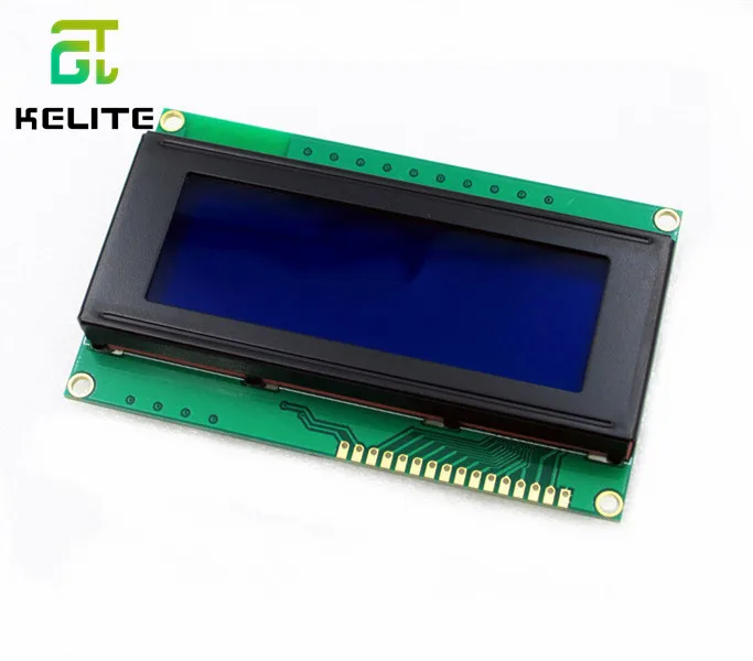 10 قطعة 20x4 وحدات LCD 2004 وحدة LCD مع إضاءة خلفية زرقاء LED شخصية بيضاء/أصفر أخضر