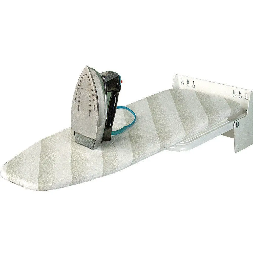 

Mounted Ironing Board, Easy Installation amp Storage, Folding White and Gray Stripes,