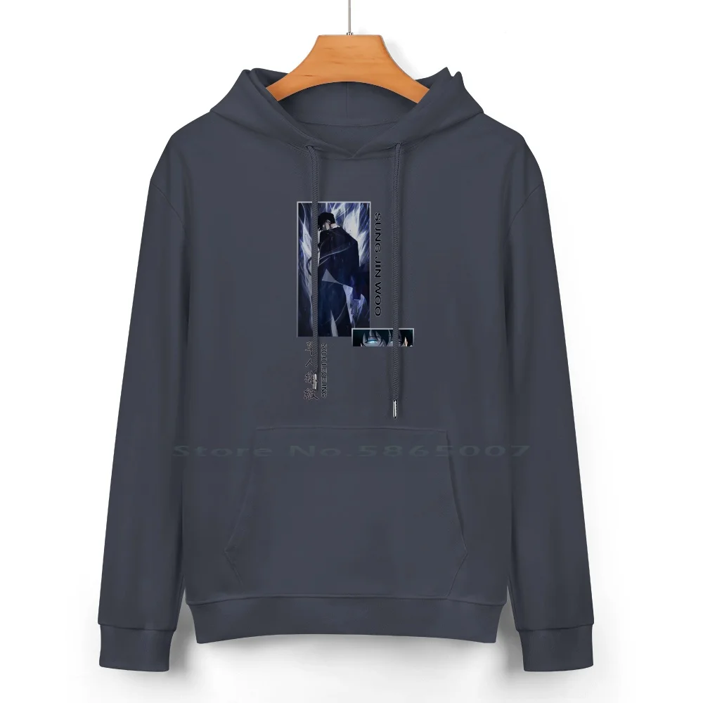 Sung Jin Woo Cotton Hoodie Sweater 24 Colors Sung Jin Woo Webtoon Igris Manwha Arise Cha Hae In Level Up Anime Darkness Ability