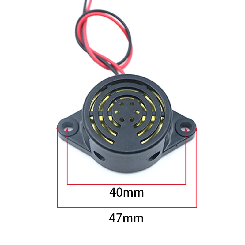 SFM-27 Active Piezo Buzzer Alarm Siren 3-24V Intermittent Continuous 95dB High Decibel Electronic Buzzer for Arduino DIY