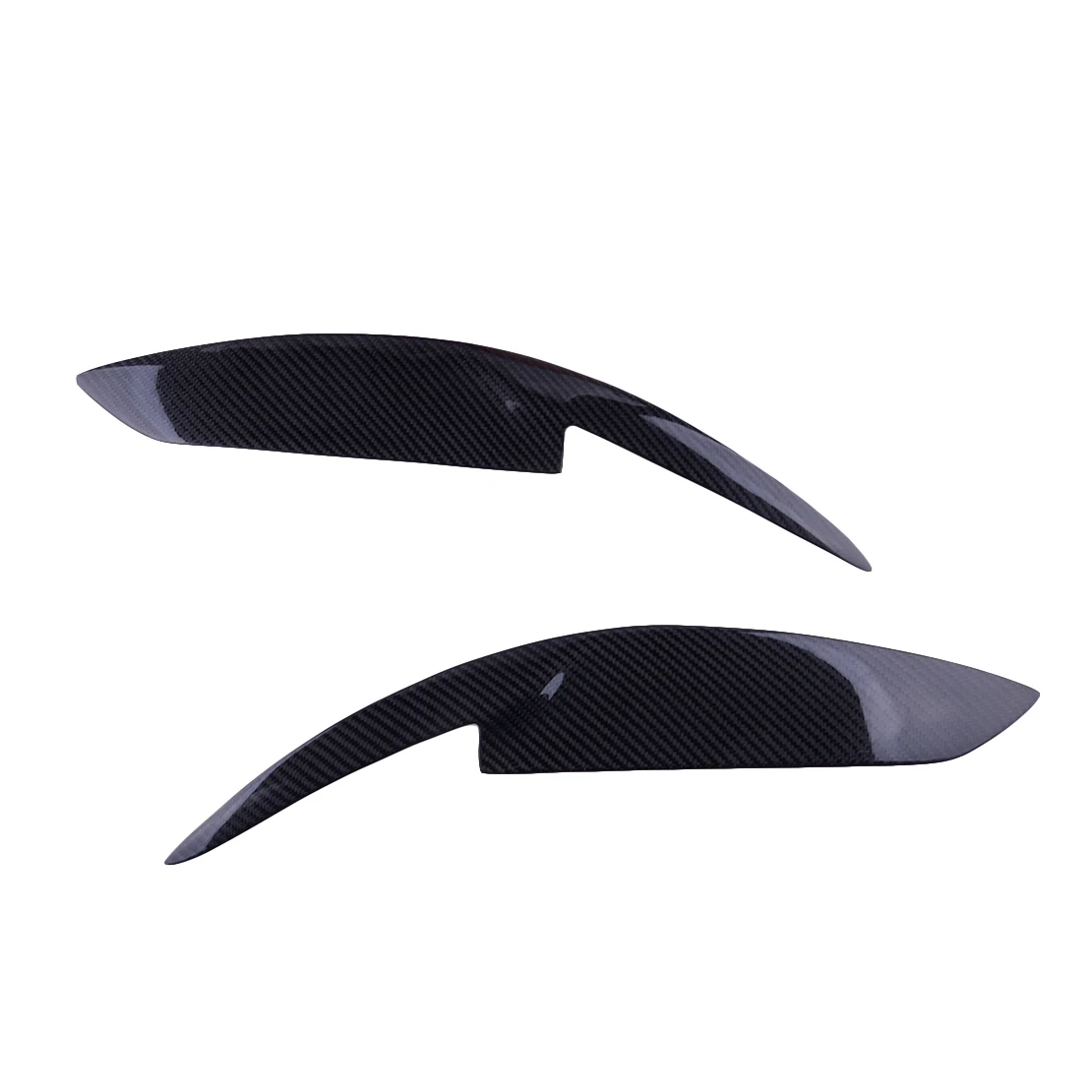 1 Pair Carbon Fiber Car Front Headlight Eyebrow Eye Lid Eyelid Cover Trim Fit For Toyota Corolla 2007 2008 2009