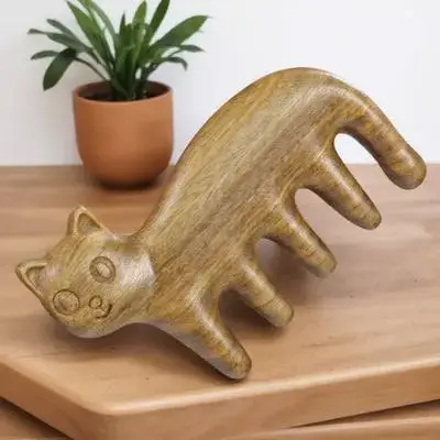 

Массажер для кожи головы в форме милого кота, ручной массажер для головы, инструмент для ухода за волосами и кожей головы, портативный, легкий, удобный для ежедневного использования