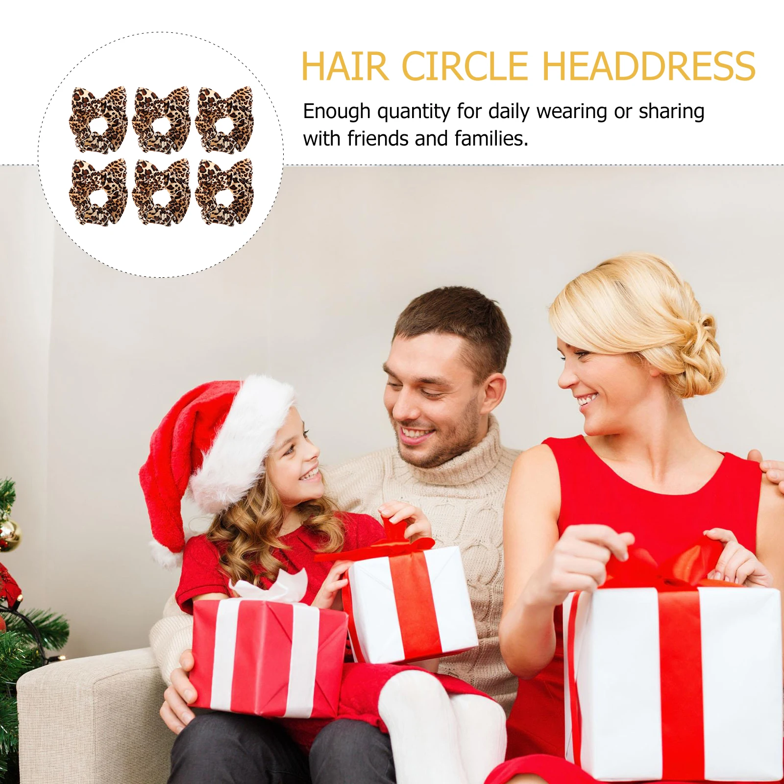 

6pcs Leopard Elastic Womens Accessories Hair Accessories Cheetah Ponytail Holders Women Hair Elastics Comfortable