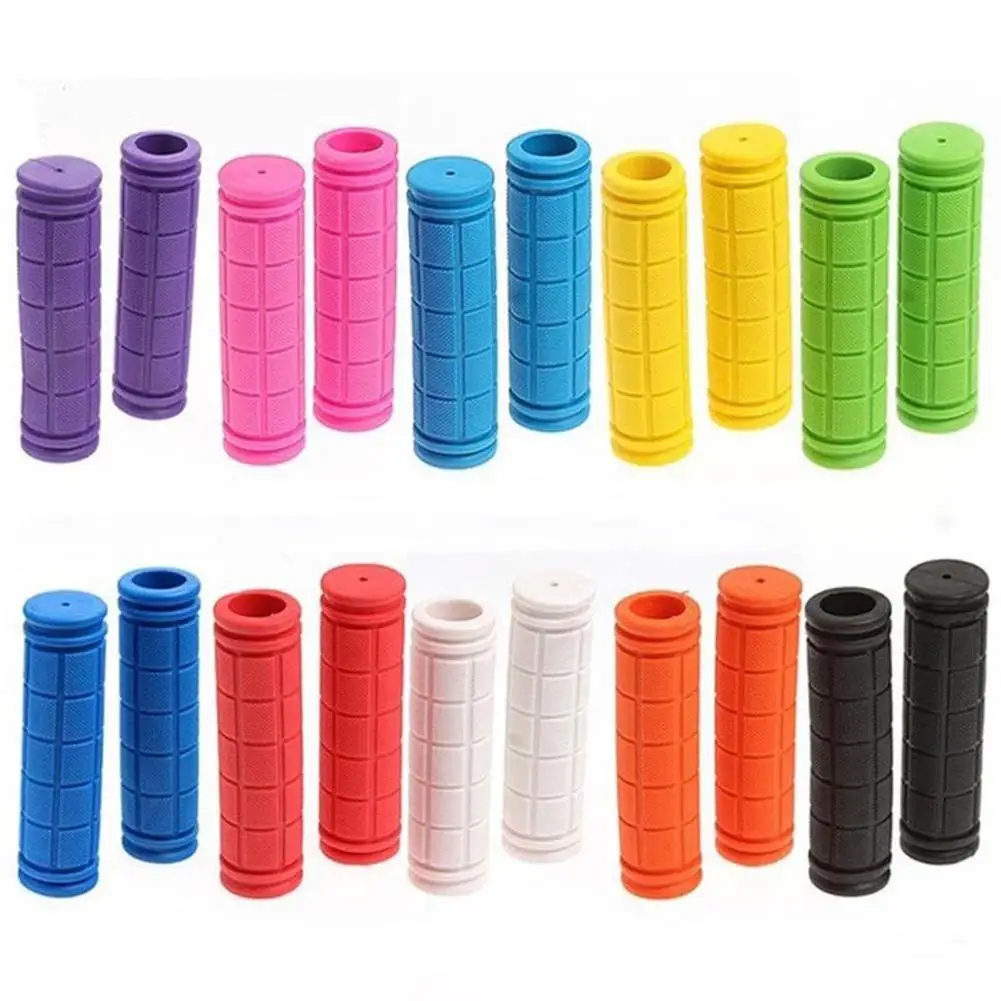 1 Pair Handle Grip Cover Rubber Non-slip Bicycle Handlebar Grips Bike Handle Bar Grips Bike Handlebar Cover Cycling Accessories