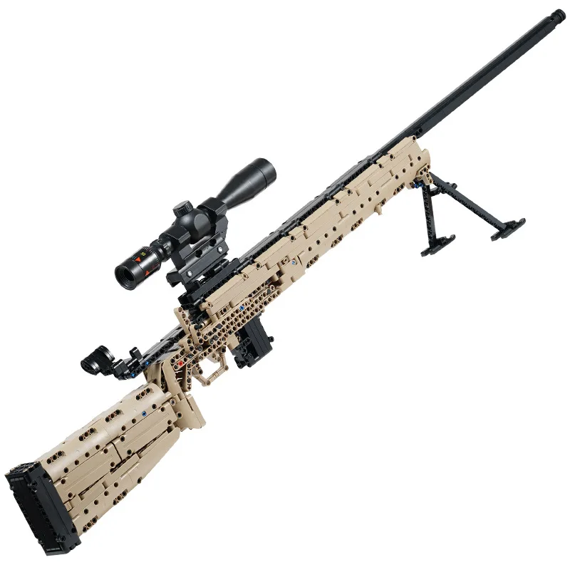 

M24 Sniper Rifle Model Building Blocks Kit Shooting Toy Gun Military Series Children Educational Assembly Brick DIY Holiday Gift