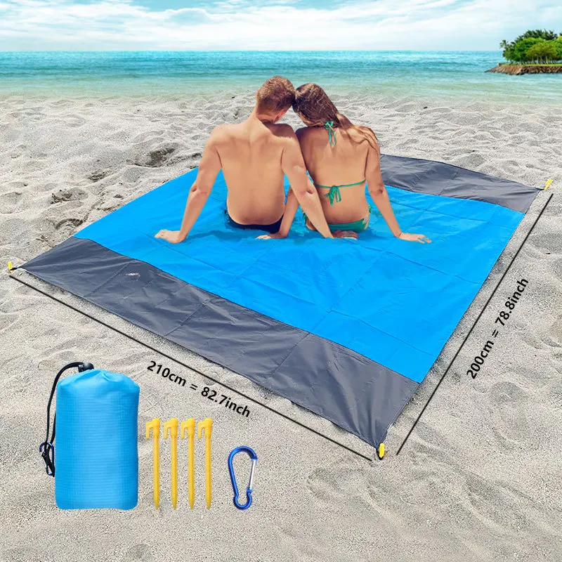 Beach Blanket Waterproof Sandproof,Large Oversized Sand Free Beach Mat,Portable Picnic Mat for Travel Camping Hiking Picnic