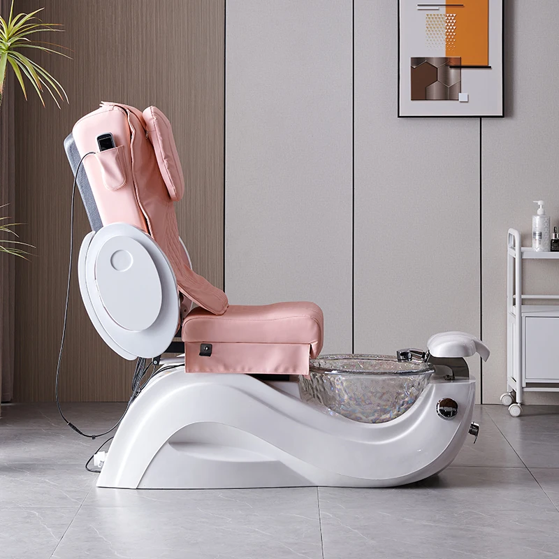 Electric Foot Massage Couch Bath Spa with Basin Foot-Washing Pedicure Chair Beauty Manicure Repair