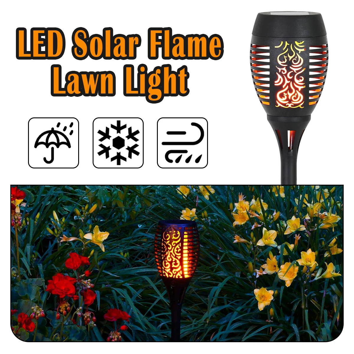 12Led Flame Lawn Lights Solar Lamp Light Outdoor Purple For Waterproof Exteriors Sensor Flickering Landscape Garden Exterior hot