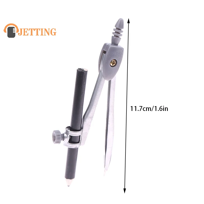 Compass Geometry For Drafting Drawing Tool Math Set Metal Tool Woodworking Professional Kids Compas Student Pencil Circle Holder