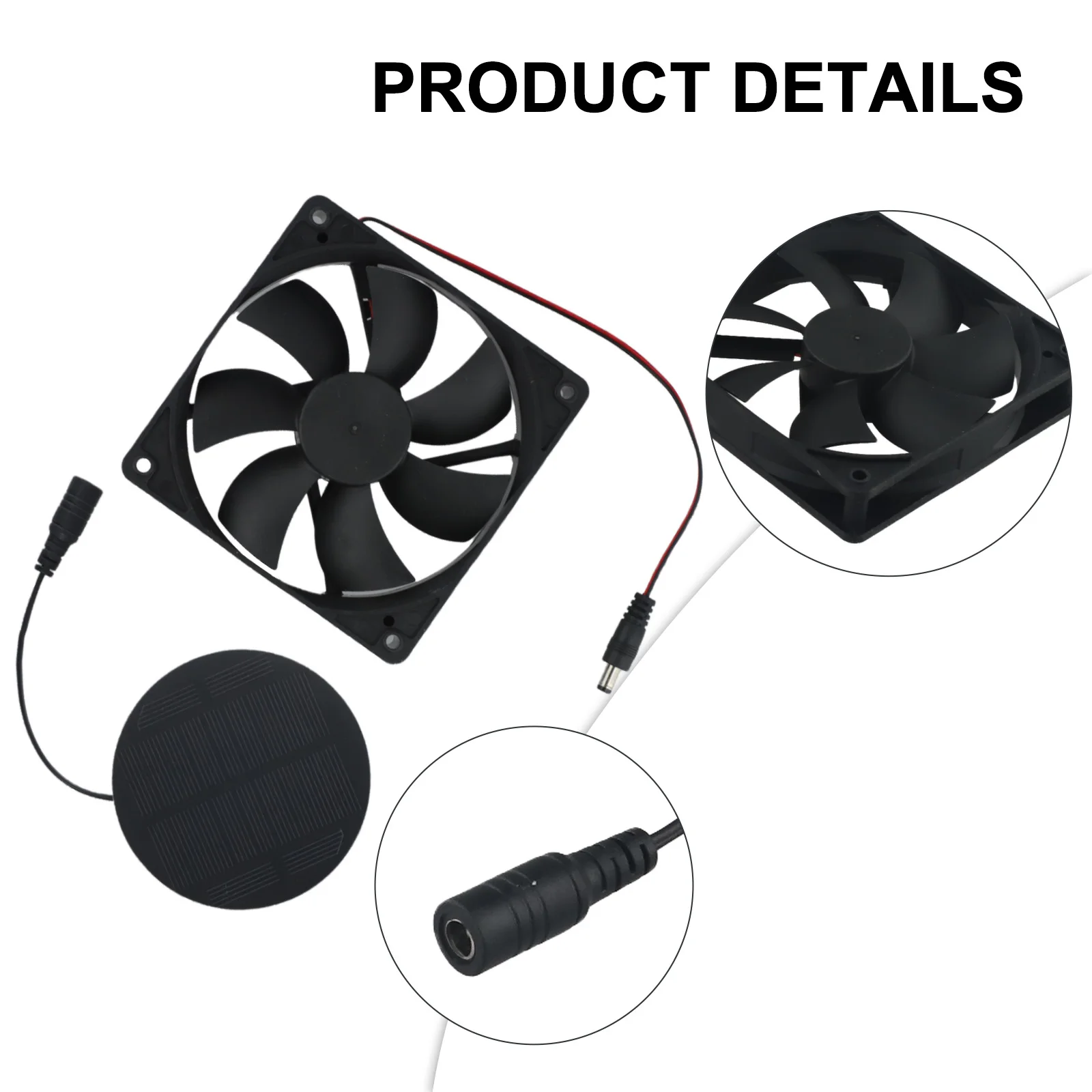 Sheds Solar Power Panel Lightweight Powered Panel Solar Ventilation Applications Compact Fans Easy Installation