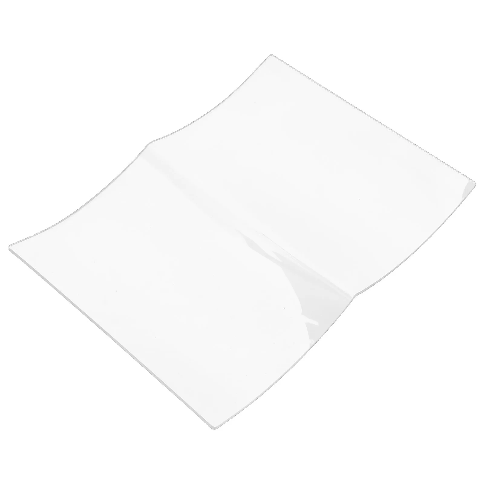 

Clear Acrylic Open Fan Design Book Stand for Display Reading Cookbooks Magazines Kitchen Living Room Study Desk Book Holder