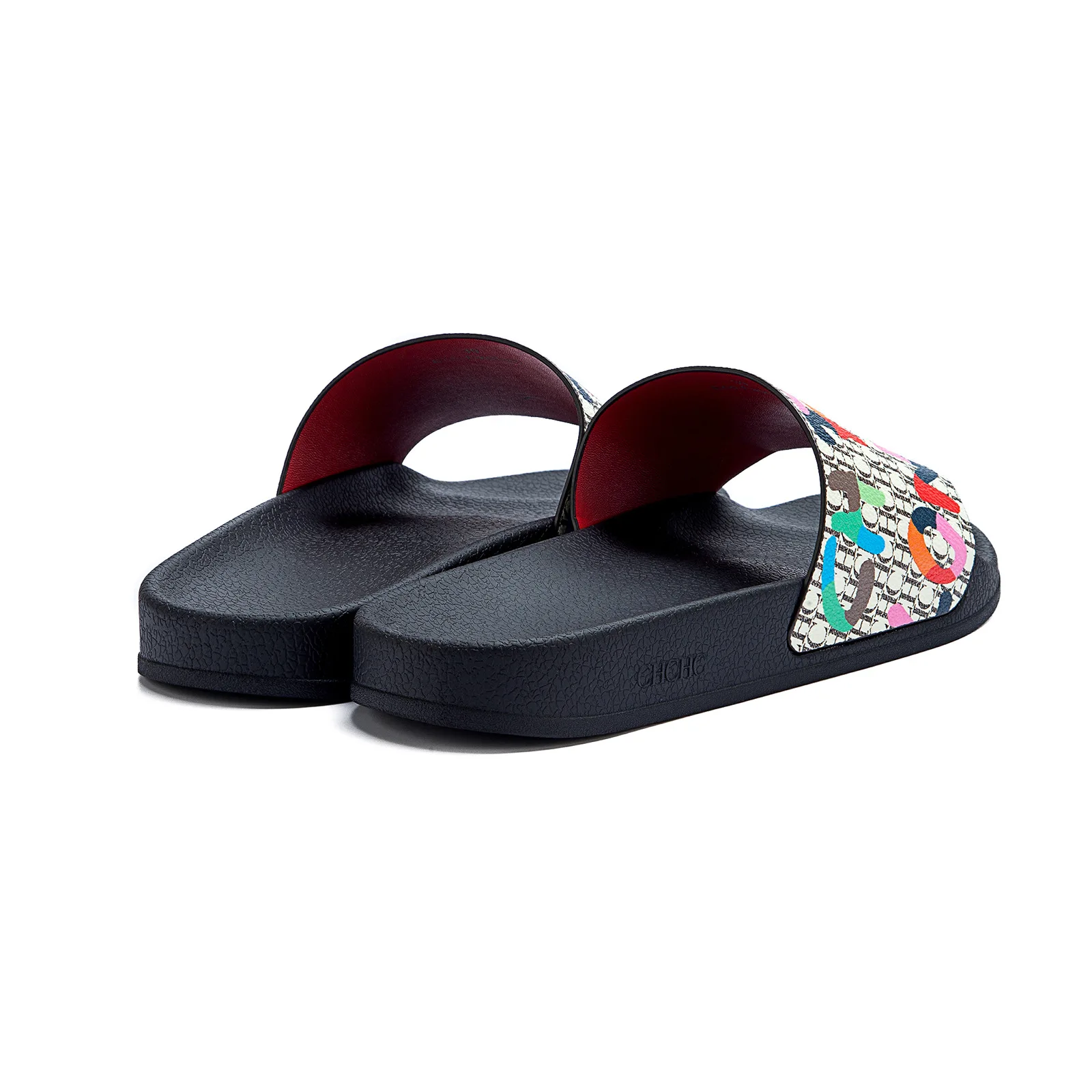 CHHC Female Flip Flops Letter Printing Multi Scene Silicone Beach Slippers Waterproof Summer Outdoor Sandals