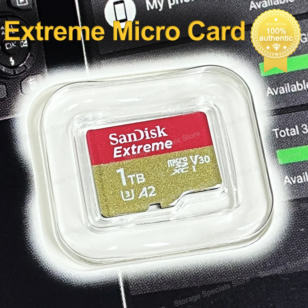 SanDisk Micro SD Card 4K 5K UHD Video Trans Flash Card Extreme Speed Up to 190MB/s C10 U3 V30 A2 UHS-I microSDXC Memory TF Card