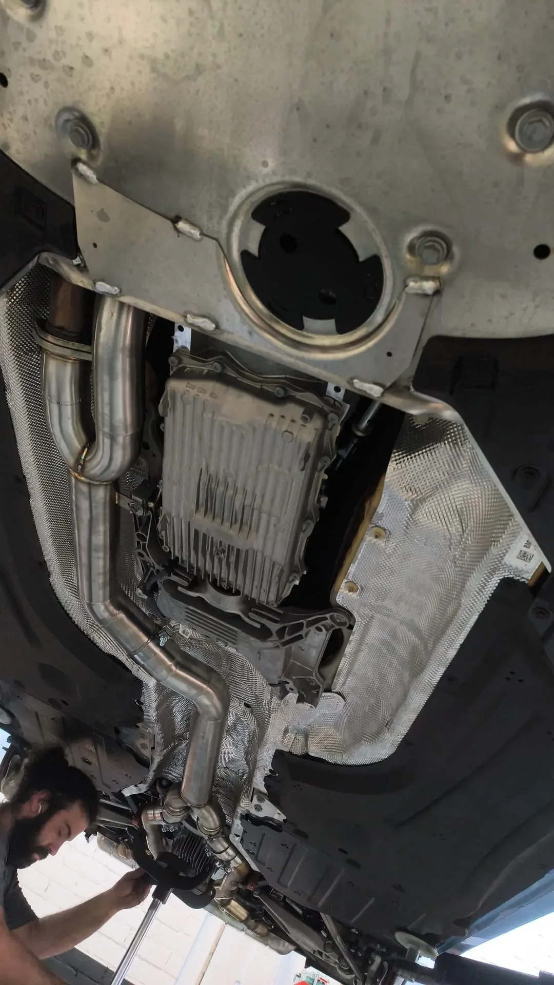 ACE Edelstahl Free Flow Einzel-Midpipe für BMW M3 G80 M4 G82 M2 G87 S58 3.0T Auspuffanlagen Resonatorloses Midpipe – Detail 4