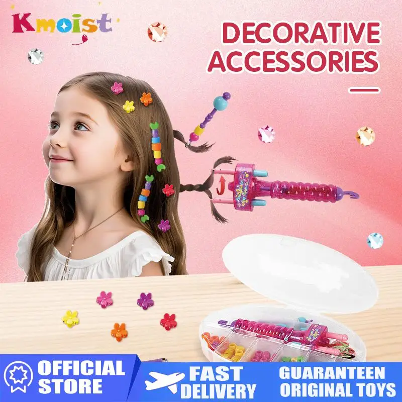 

Детская машина для плетения волос своими руками, волшебная ручная машина для девочек, плетение волос с бисером, украшение для укладки волос, игрушки для дома для детей