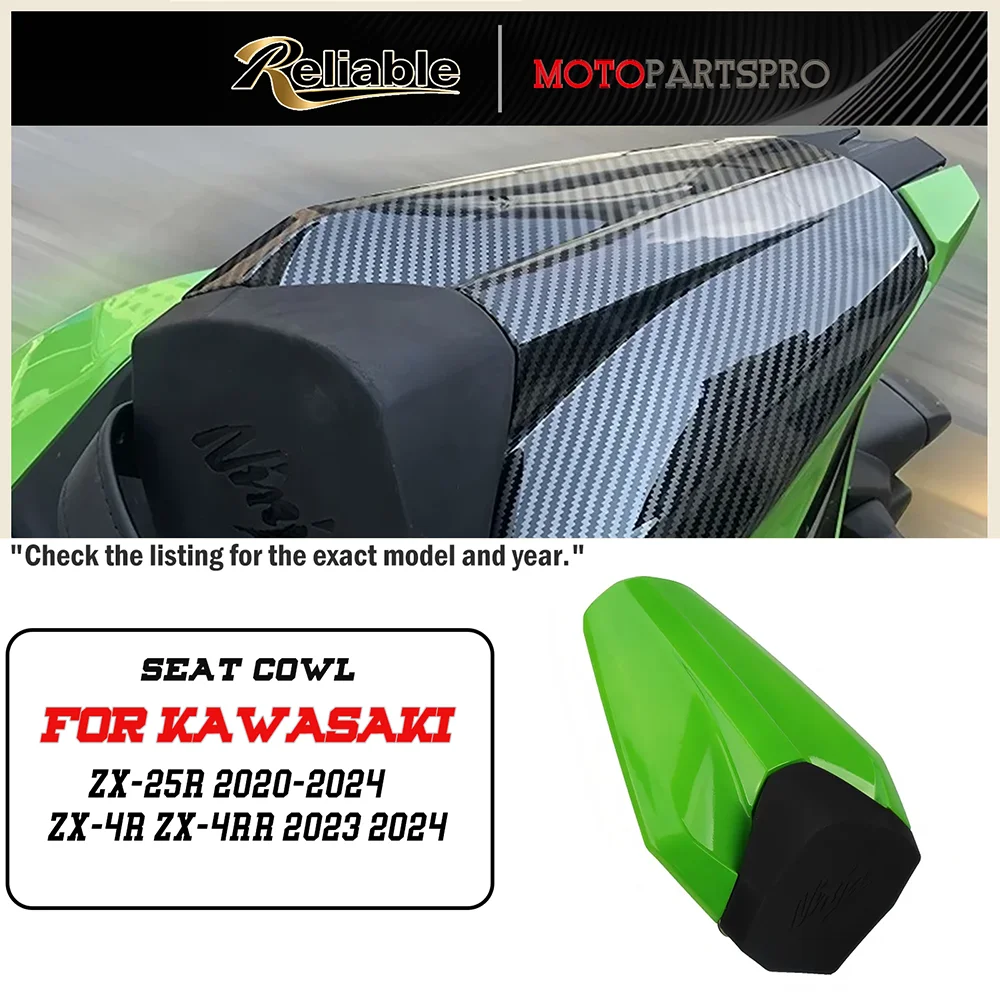 

Motorcycle Seat Covers Rear Pillion Seat Cowl Hump Tail Fairing Cover Fit For ZX-4R ZX-4RR ZX-25R ZX4R ZX4RR ZX25R