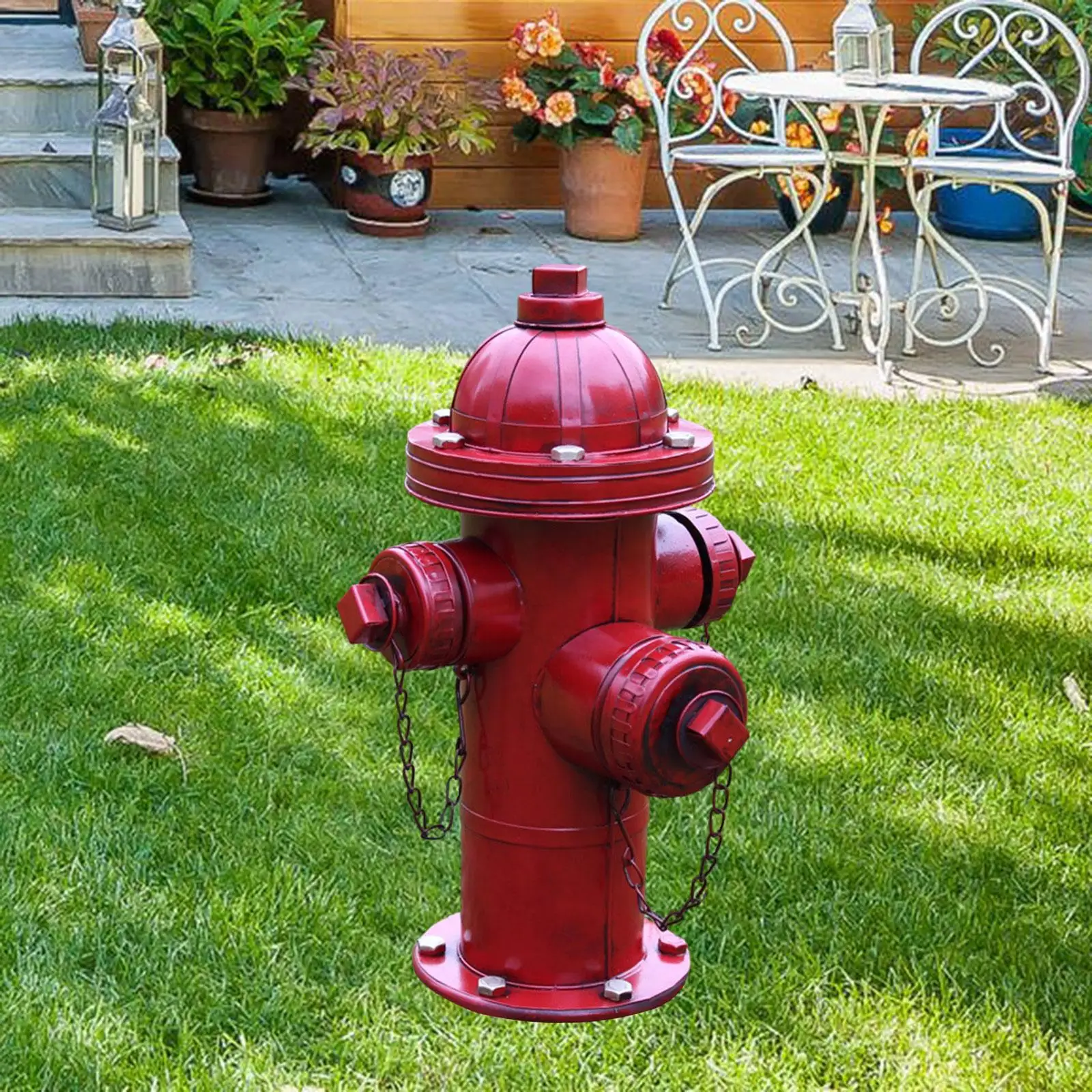 

Fire Hydrant for Dogs to Pee on Garden Decoration Iron Outdoor Figurine Dog Fire Hydrant Statue for Farmhouse Indoor/Outdoor