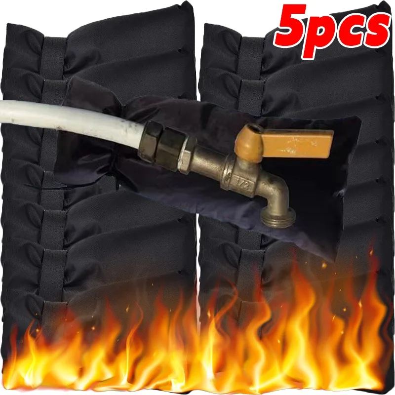 1/5pcs Winter Outdoor Faucet Cover Anti Freezing Dustproof Reusable Garden Tap Protection Socks Oxford Cloth Cotton Sleeve