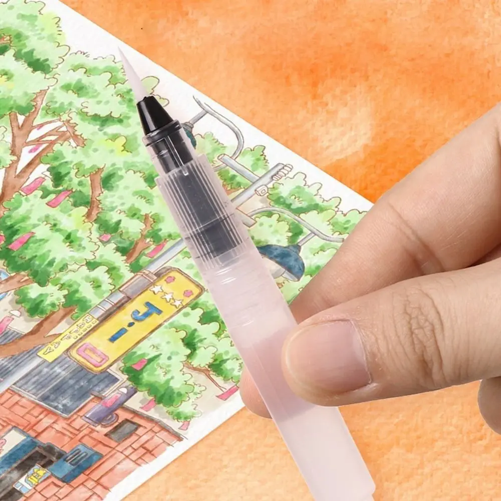 6-Page Foldable Watercolor Painting Kit High-Quality Paper 12 Colors Watercolor Coloring Book Solid Watercolor Paint