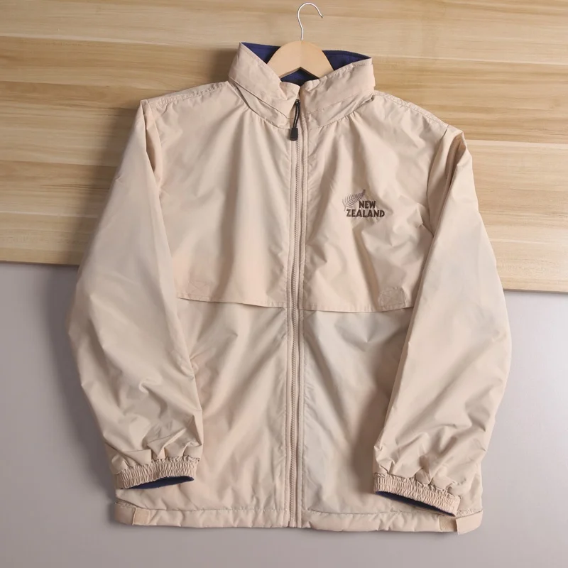 

Waterproof Men's Casual Fce-Lined Hooded Jaet Autumn Winter Outdoor Faion Ci Sle Stand Fit Youth Regular Length