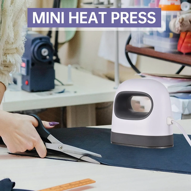 Mini Heat Press Machine T-Shirt Printing Easy Heating Transfer Press Iron Machines For Clothes DIY Home