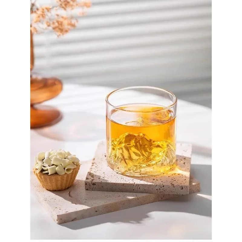 

Household color Guanshan heat-resistant glass wine cup