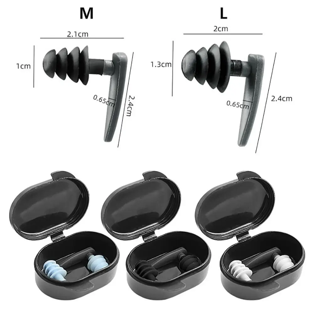 جديد سيليكون السباحة الأذن المقابس 4-layer تصميم مقاوم للماء سدادات حماية الأذن سدادات الأذن الاستحمام #6