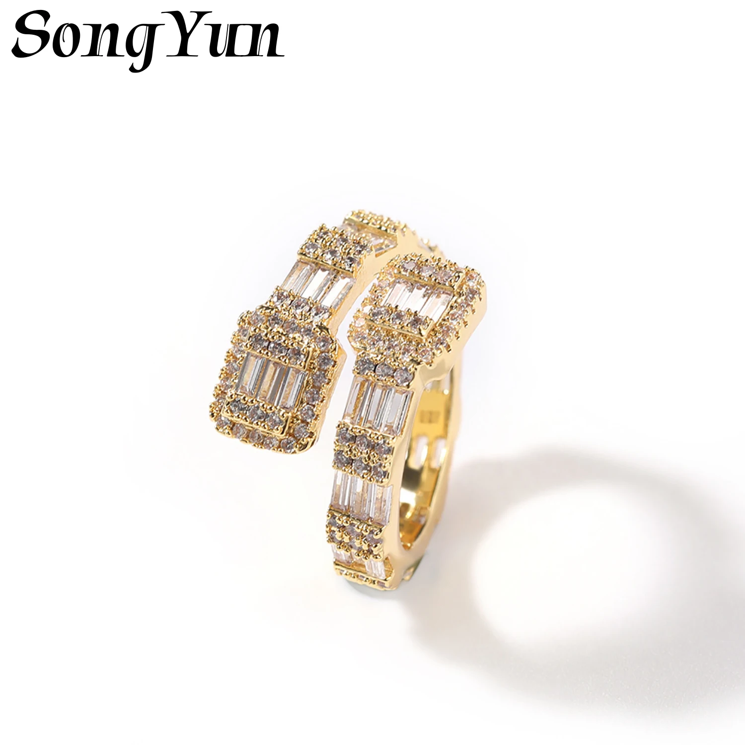 

SongYun Jewelry MHT Quality Brass Ring Wedding Band CZ 7A Zircon Valentine Christmas Women Rings Fashion Jewelry