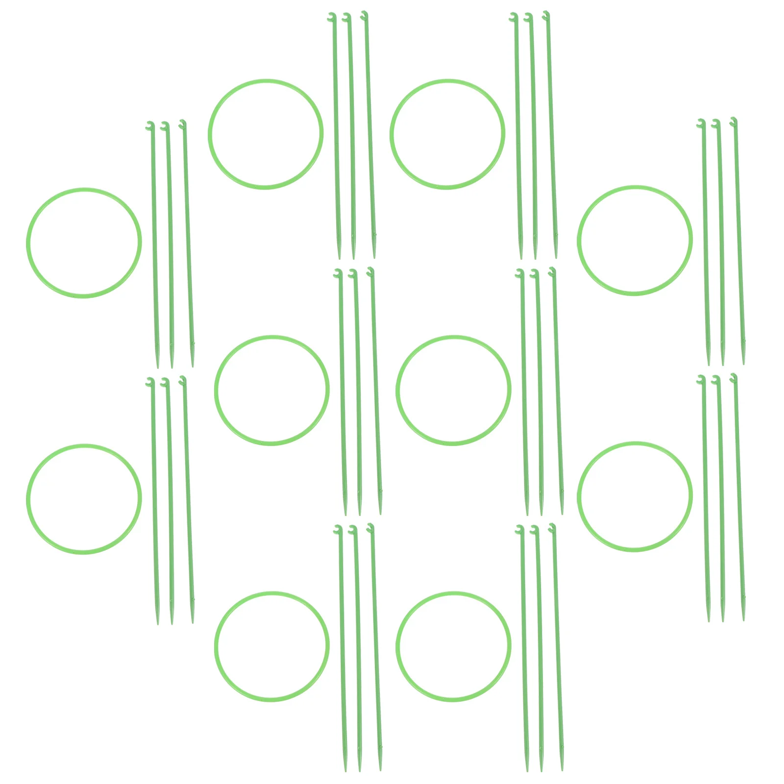 

10Sets Flower Plant Support Cage Sturdy Round Ring Potted Plants Fixed Bracket for Orchid Bonsai Garden Growth Stable Leaves