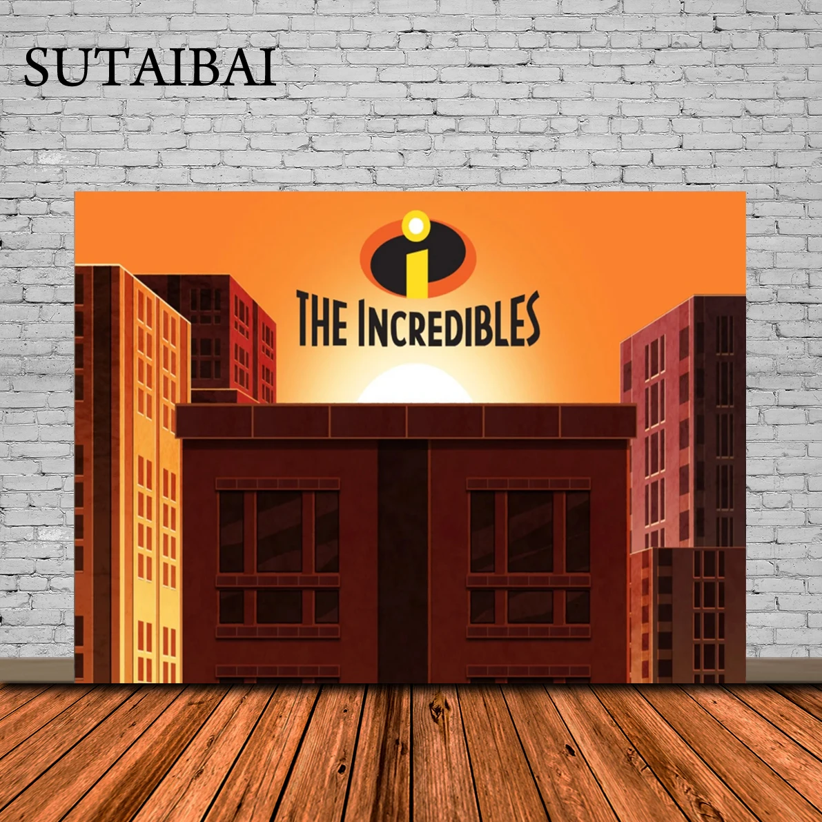 

The Incredibles Background Photography Wall Backdrop Birthday Tablecloth Party Decoration Baby Shower Banner Kids Toy Photo Prop