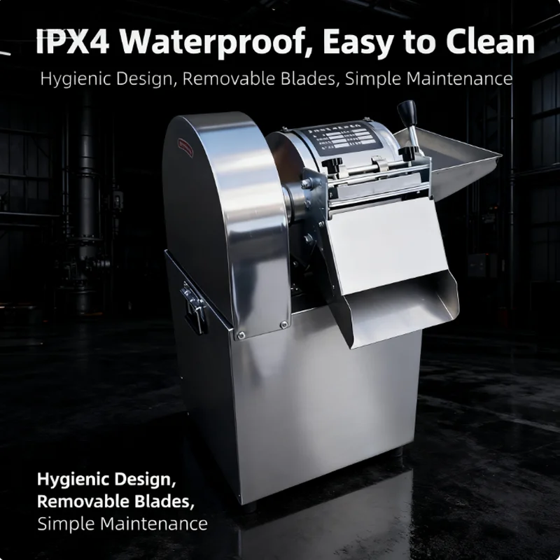 Cortadora comercial de zanahorias de doble cabezal, trituradora de repollo, cortadora de patatas y verduras