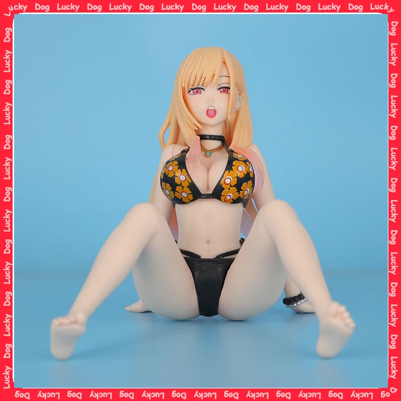 12.2cm My Dress-Up 달링 키타가와 마린 수영복 앉아있는 위치 애니메이션 피규어 모델 동상 컬렉션 데스크탑 장식 장난감
