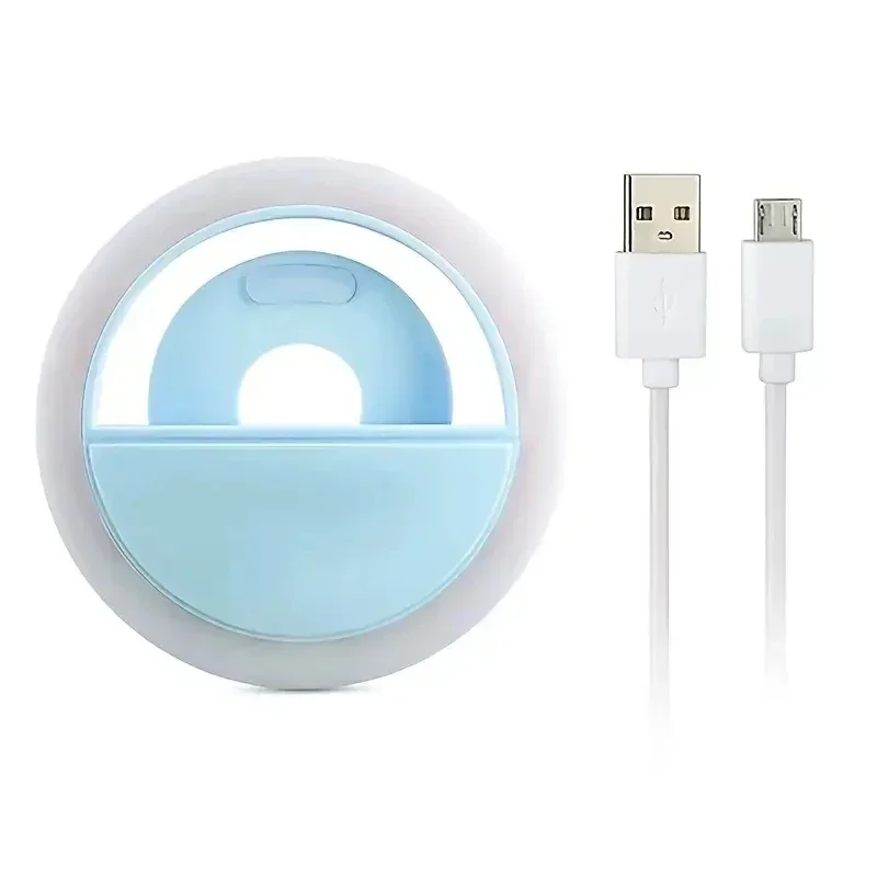 

Mobile phone fill light self-timer beauty flash usb rechargeable round fill light