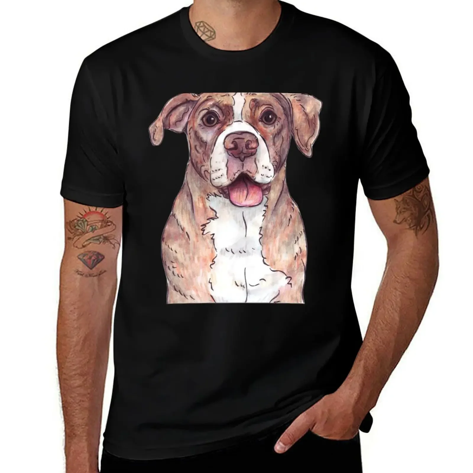 TYSON doodle T-Shirt tees korean fashion baggy shirts mens graphic t-shirts anime