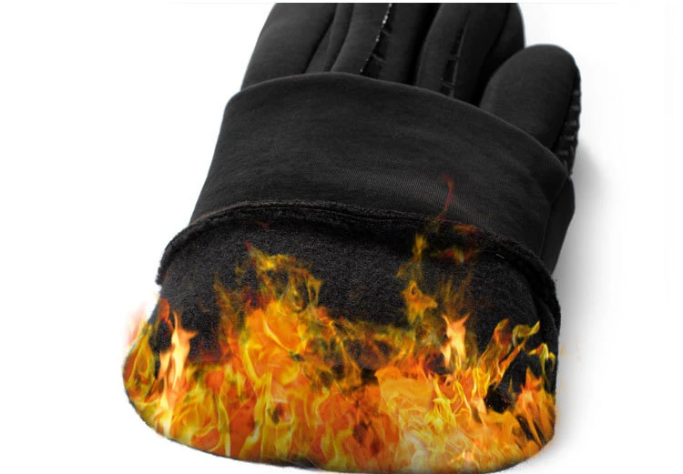 Winter-Fahrradhandschuhe für Herren, Motorrad, Wandern, Touchscreen-Handschuhe, rutschfest, wasserabweisend, winddicht, Outdoor-Thermohandschuhe – Detail 6
