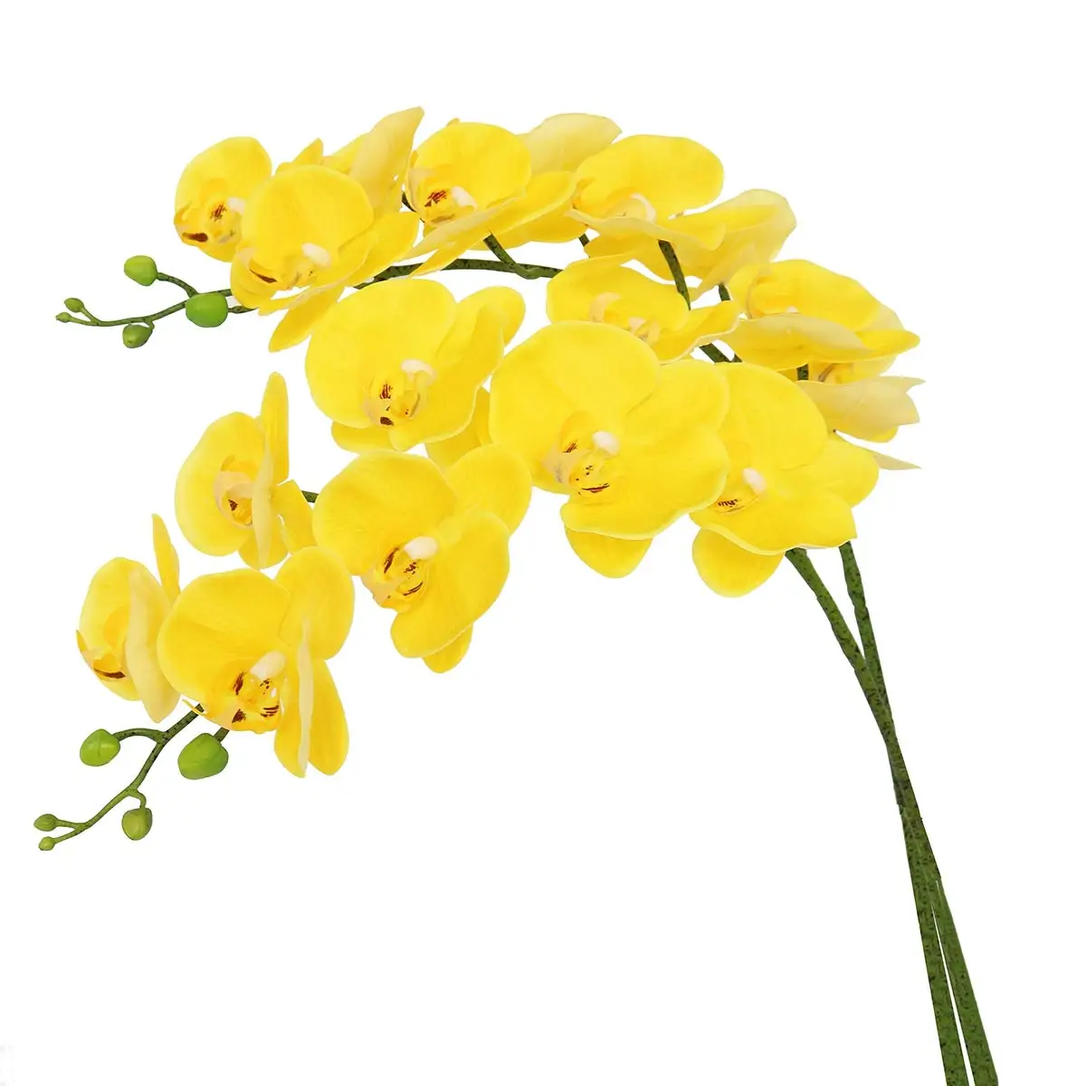 2 STKS Kunstbloemen Orchidee Set Real Touch 69 cm Hoog 9 Hoofden Nep Phalaenopsis Bloemenvaas Vulstoffen Thuis Bruiloft Indoor Decor