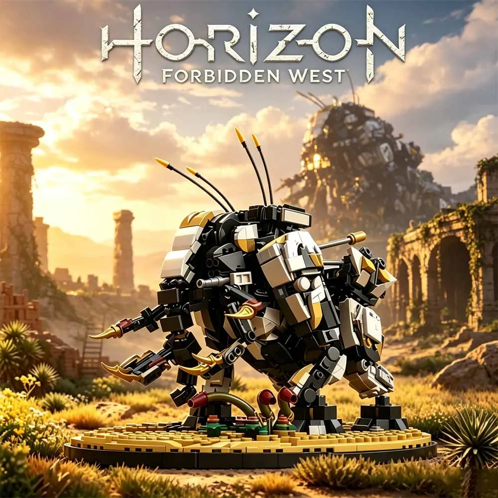 horizon-forbidden-west-machine-beast-building-blocks-compatible-thunderjaw-mecha-bricks-display-toy-gift-adult-game-fan-1208pcs