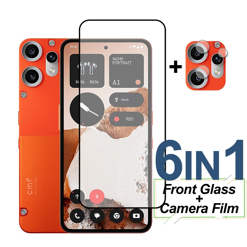 Vollständige Abdeckung aus gehärtetem Glas für Nothing CMF Phone 2 Pro, Displayschutzfolie, schützende Telefonkamera-Objektivfolie, Nothing CMF Phone 2 Pro – Detail 1