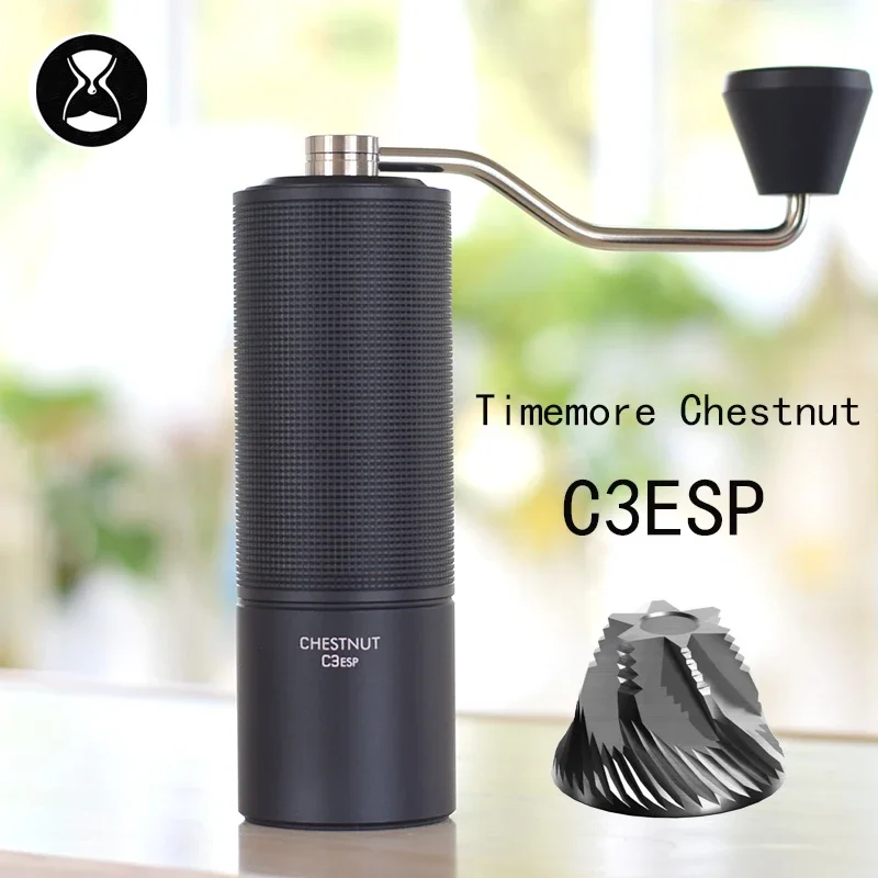 Full Metal Stainless Steel Coffee Grinder Chestnut C3ESP C3S with S2C Burr Free Cleaning Brush Manual