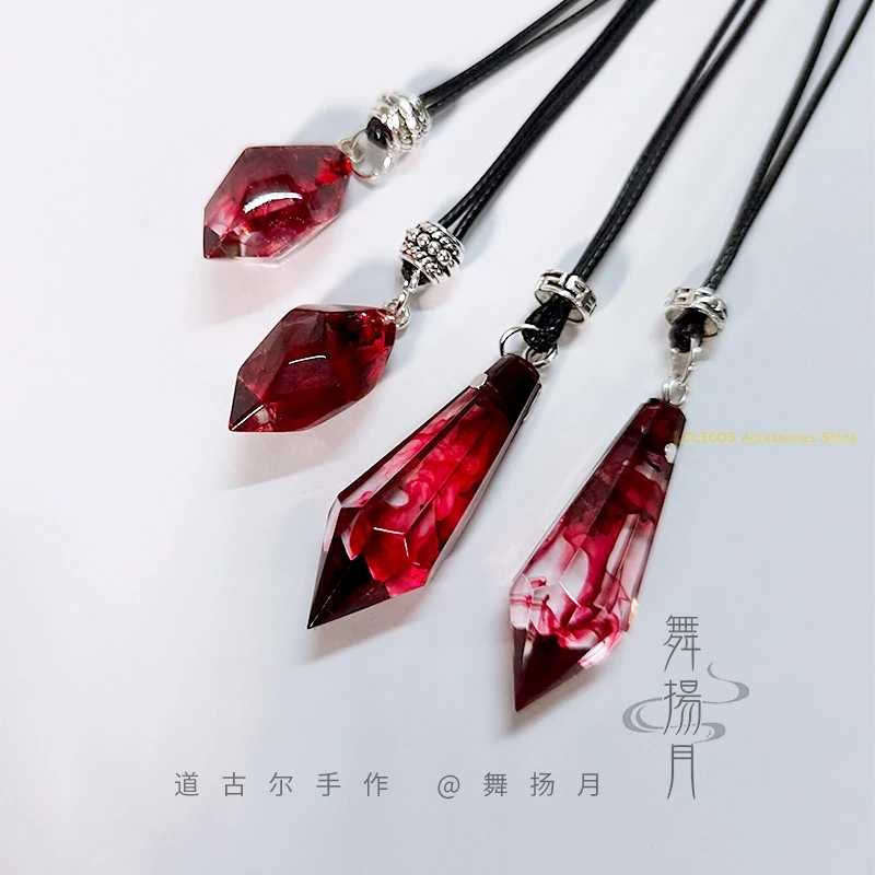 Anime Epoxy Necklace The Husky and His White Cat Shizun Mo Ran Chu Wanning Gift Pendant Chain Choker Cosplay Accessories Props view 3