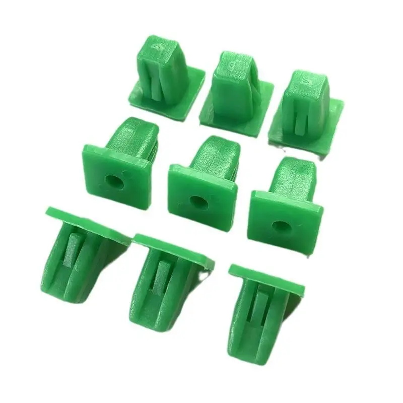 ✰✪50/100pcs White Square Auto Fasteners Auto Bumper Fastener Rivet Retainer Clips Push Engine Cover Car Door Trim Panel Clip