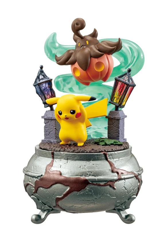 Re-Ment Pokémon Little Night Collection Vol 2 Conjunto de figuras - Gengar Chandelure Muma Anime Model Collection Brinquedos 100% originais